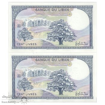 اسکناس 100 لیره 1988 جمهوری - جفت - UNC62 - لبنان