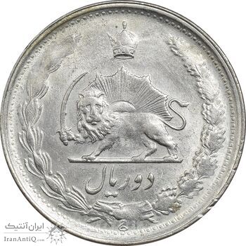 سکه 2 ریال 1342 - MS61 - محمد رضا شاه