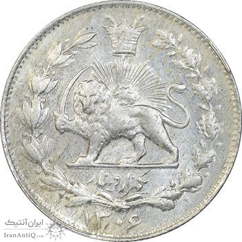 سکه 1000 دینار 1306 خطی - MS61 - رضا شاه