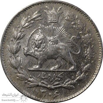 سکه 1000 دینار 1306 خطی - MS61 - رضا شاه