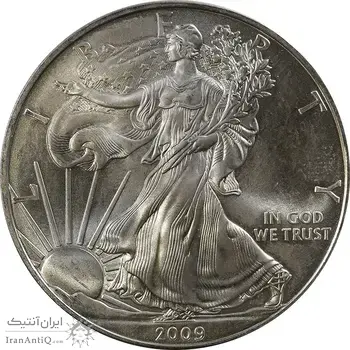 مدال یادبود 1 دلار 2009 عقاب - PF65 - آمریکا