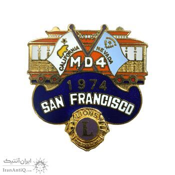 نشان باشگاه بین المللی لاینز 1974 - سانفرانسیسکو - UNC - ایالات متحده آمریکا نشان باشگاه بین المللی لاینز 1974 - سانفرانسیسکو - UNC - ایالات متحده آمریکا