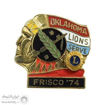 نشان باشگاه بین المللی لاینز - اکلاهما - UNC - ایالات متحده آمریکا نشان باشگاه بین المللی لاینز - اکلاهما - UNC - ایالات متحده آمریکا