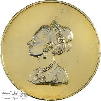 مدال برنز یادبود فدراسیون ورزشهای ناشنوایان ایران - با جعبه فابریک - UNC - محمد رضا شاه