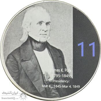 مدال یادبود جیمز ناکس پولک رئیس جمهور آمریکا - PF67 - ایالات متحده آمریکا مدال یادبود جیمز ناکس پولک رئیس جمهور آمریکا - PF67 - ایالات متحده آمریکا