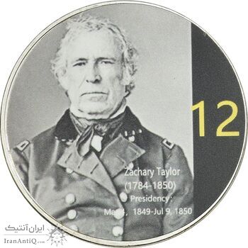 مدال یادبود زکری تیلور رئیس جمهور آمریکا - PF67 - ایالات متحده آمریکا