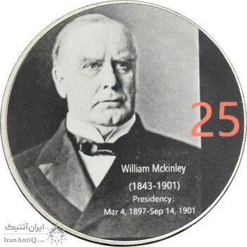 مدال یادبود ویلیام مککینلی رئیس جمهور آمریکا - PF67 - ایالات متحده آمریکا مدال یادبود ویلیام مککینلی رئیس جمهور آمریکا - PF67 - ایالات متحده آمریکا