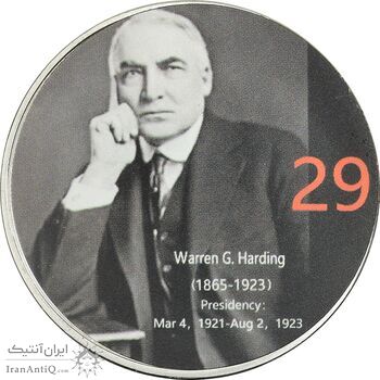 مدال یادبود وارن گامالیل هاردینگ رئیس جمهور آمریکا - PF67 - ایالات متحده آمریکا مدال یادبود وارن گامالیل هاردینگ رئیس جمهور آمریکا - PF67 - ایالات متحده آمریکا