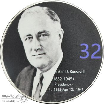 مدال یادبود فِرانکْلین دِلانو روزِوِلْت رئیس جمهور آمریکا - PF67 - ایالات متحده آمریکا مدال یادبود فِرانکْلین دِلانو روزِوِلْت رئیس جمهور آمریکا - PF67 - ایالات متحده آمریکا