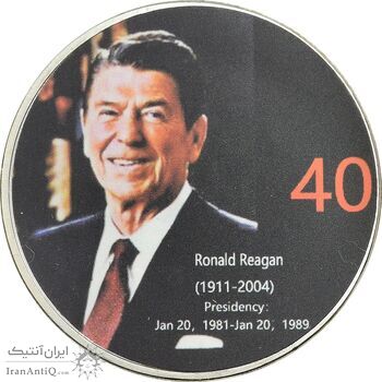 مدال یادبود رونالد ویلسن ریگان رئیس جمهور آمریکا - PF67 - ایالات متحده آمریکا