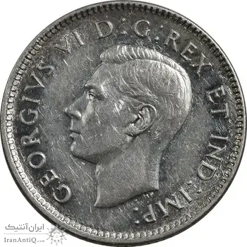 سکه 10 سنت 1946 جرج ششم - MS61 - کانادا