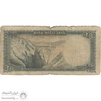 اسکناس 200 ریال سری سوم - تک - VG - محمد رضا شاه اسکناس 200 ریال سری سوم - تک - VG - محمد رضا شاه
