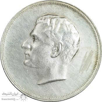 مدال نقره بیست و پنجمین سال سلطنت 1344 - AU - محمدرضا شاه