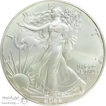 مدال یادبود 1 دلار 2022 عقاب - PF65 - آمریکا
