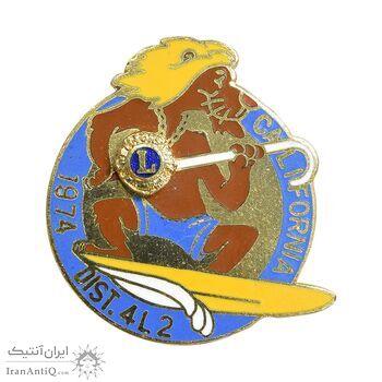 نشان باشگاه بین المللی لاینز 1974 - کالیفرنیا - UNC - ایالات متحده آمریکا نشان باشگاه بین المللی لاینز 1974 - کالیفرنیا - UNC - ایالات متحده آمریکا