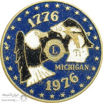 نشان باشگاه بین المللی لاینز 1976 - میشیگان - AU - ایالات متحده آمریکا نشان باشگاه بین المللی لاینز 1976 - میشیگان - AU - ایالات متحده آمریکا