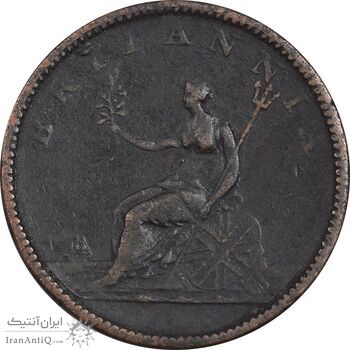 سکه 1 پنی 1806 جرج سوم - VF35 - انگلستان