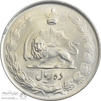 سکه 10 ریال 1335 - MS63 - محمد رضا شاه