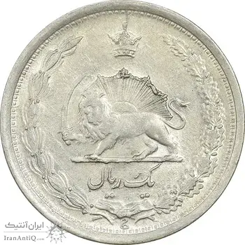 سکه 1 ریال 1310 - AU50 - رضا شاه
