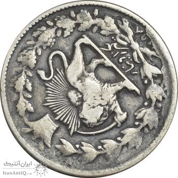 سکه 1000 دینار 1298 صاحبقران - چرخش 135 درجه  - VF30 - ناصرالدین شاه