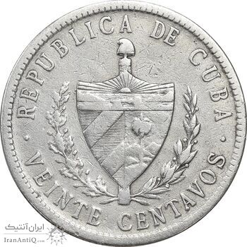 سکه 20 سنتاوو 1920 - EF45 - کوبا