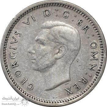 سکه 3 پنس 1938 جرج ششم - AU55 - انگلستان