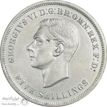 سکه 5 شیلینگ 1951 جرج ششم - AU