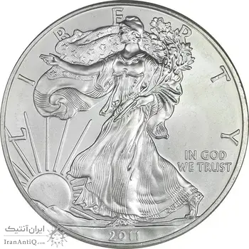 مدال یادبود 1 دلار 2011 عقاب - PF65 - آمریکا