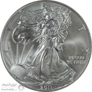 مدال یادبود 1 دلار 2011 عقاب - PF65 - آمریکا