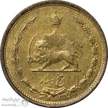 سکه 5 دینار 1316 برنز - MS61 - رضا شاه