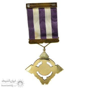 نشان خدمات ورزشی - با روبان فابریک - AU - محمد رضا شاه