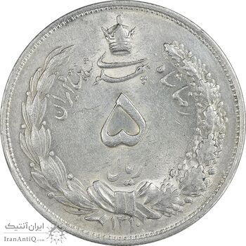 سکه 5 ریال 1310 - MS61 - رضا شاه