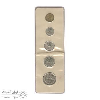 پک سکه های رایج بانک مرکزی 1350 - UNC - محمد رضا شاه