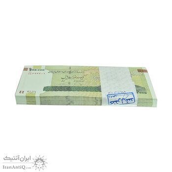 بسته اسکناس 100000 ریال (دژپسند - همتی) شماره قرینه - UNC - جمهوری اسلامی بسته اسکناس 100000 ریال (دژپسند - همتی) شماره قرینه - UNC - جمهوری اسلامی