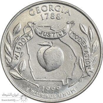 سکه کوارتر دلار 1999D ایالتی (جورجیا) - MS61 - آمریکا