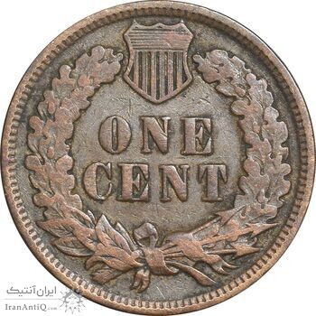 سکه 1 سنت 1907 سرخپوستی - VF35 - آمریکا