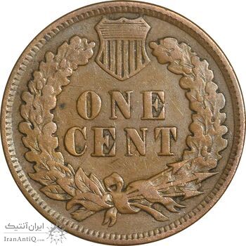 سکه 1 سنت 1906 سرخپوستی - EF45 - آمریکا