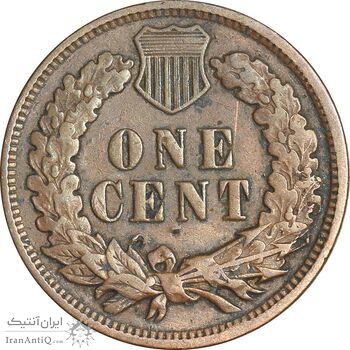 سکه 1 سنت 1906 سرخپوستی - EF45 - آمریکا