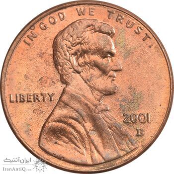 سکه 1 سنت 2001D لینکلن - MS62 - آمریکا