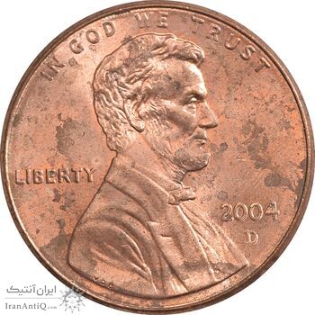 سکه 1 سنت 2004D لینکلن - MS62 - آمریکا
