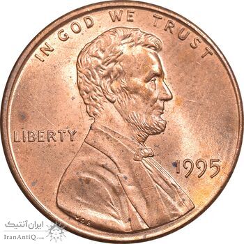 سکه 1 سنت 1995 لینکلن - MS63 - آمریکا