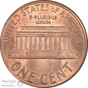 سکه 1 سنت 1989D لینکلن - MS62 - آمریکا