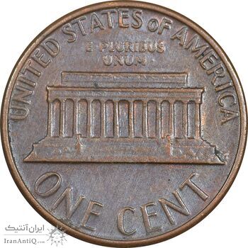 سکه 1 سنت 1980D لینکلن - AU55 - آمریکا