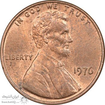 سکه 1 سنت 1976 لینکلن - MS63 - آمریکا