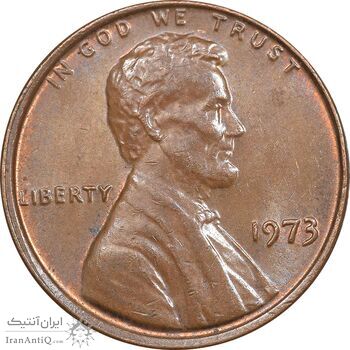 سکه 1 سنت 1973 لینکلن - MS61 - آمریکا
