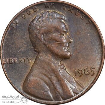 سکه 1 سنت 1965 لینکلن - EF45 - آمریکا