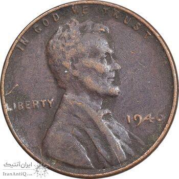 سکه 1 سنت 1946 لینکلن - VF30 - آمریکا
