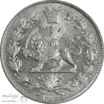 سکه 1000 دینار 1330 خطی - MS63 - احمد شاه