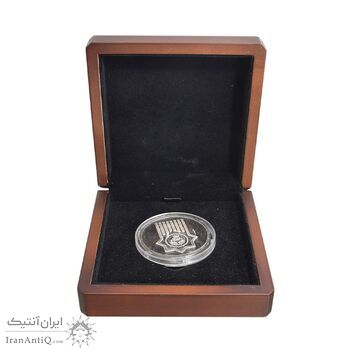 مدال هشتادمین سال تاسیس دانشگاه تهران 1393 - با جعبه فابریک - UNC - جمهوری اسلامی