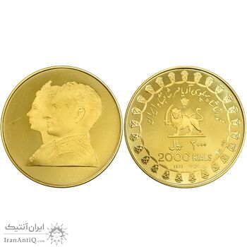 مدال های طلا و نقره سری جشنهای 2500 ساله شاهنشاهی - PF66 - محمد رضا شاه